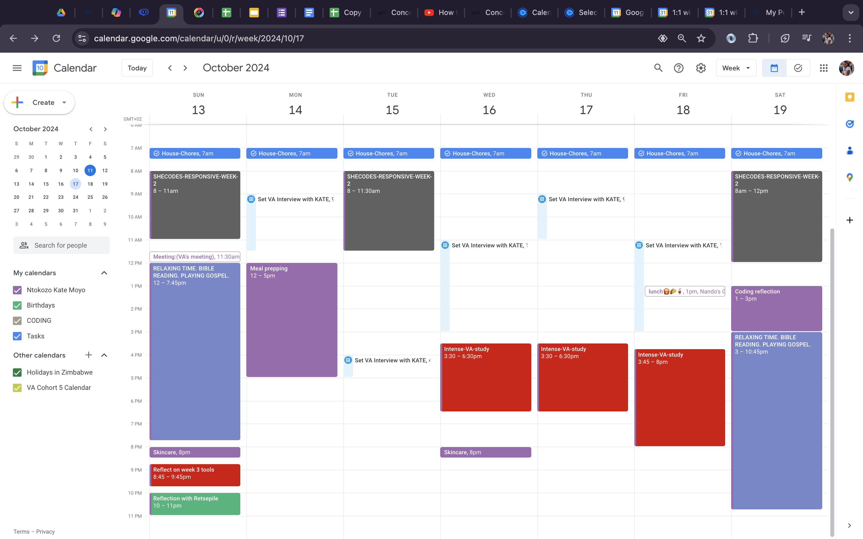 calendar management Screenshot